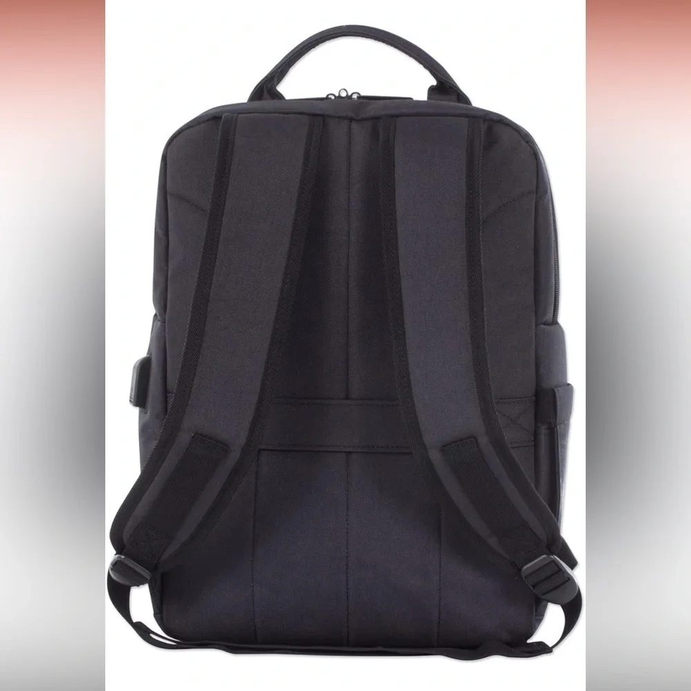 Elegant Black Gray Backpack NWOT